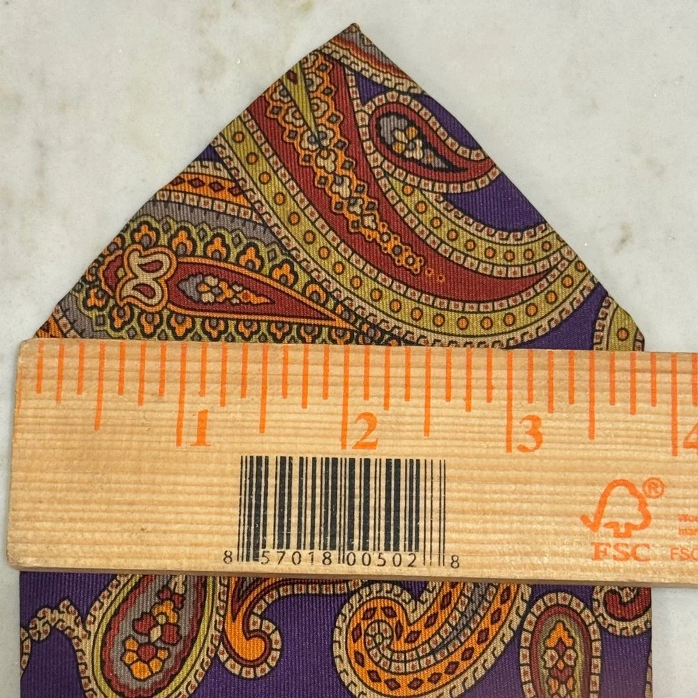 Robert Talbott Silk Tie Lot of 2 Mens Burgundy Purple Paisley‎ Nordstrom Office